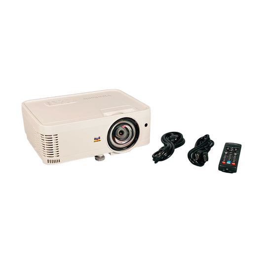 ViewSonic PS600X DLP Short-Throw Projector 3500 ANSI Lumens with remote and cables