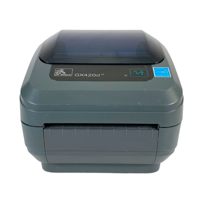 Zebra GX420d GX42-202510-000 Desktop Direct Thermal Barcode Printer – Serial, USB, Parallel, Power Supply