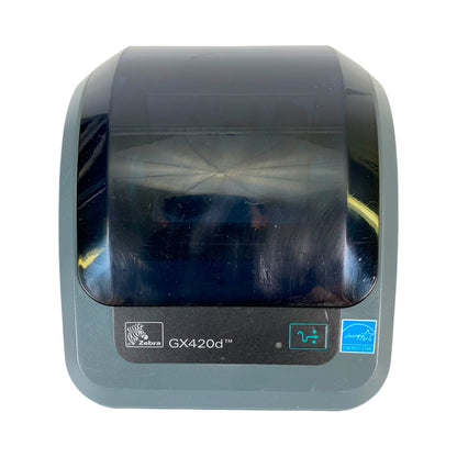 Zebra GX420d GX42-202510-000 Desktop Direct Thermal Barcode Printer – Serial, USB, Parallel, Power Supply