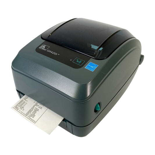Zebra GX420t (GX42 - 102510 - 000) Desktop Thermal Transfer Label Printer – USB, Serial, Ethernet