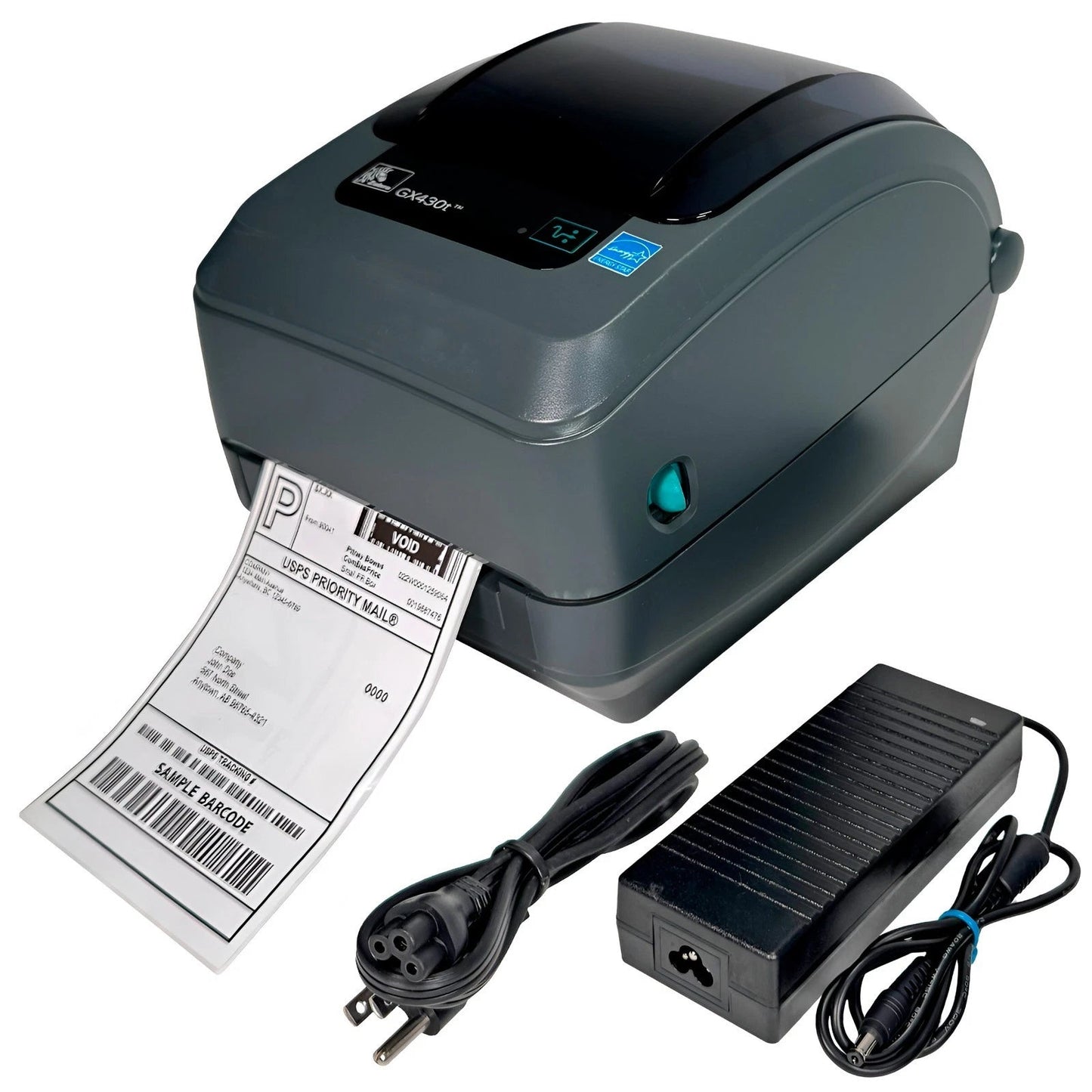 Zebra GX430T 300 DPI Thermal Transfer Label Printer – USB Serial