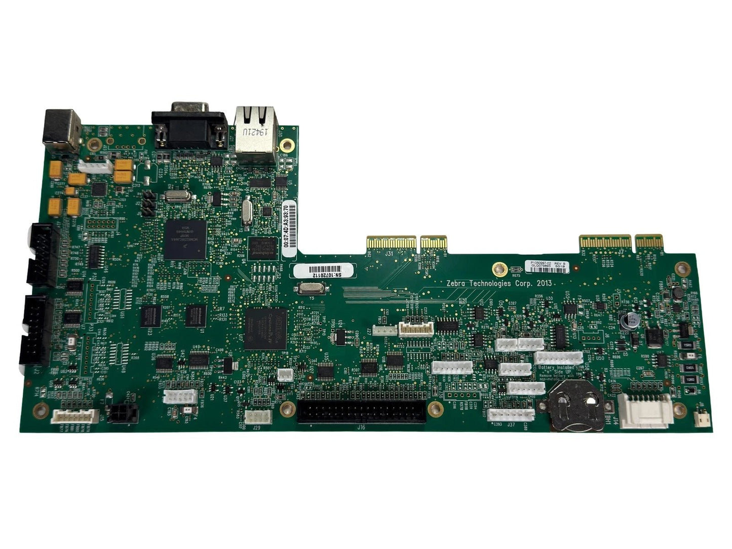 Zebra P1050997 - 02 Rev.B Main Logic Board + Overnight Shipment for Spencer