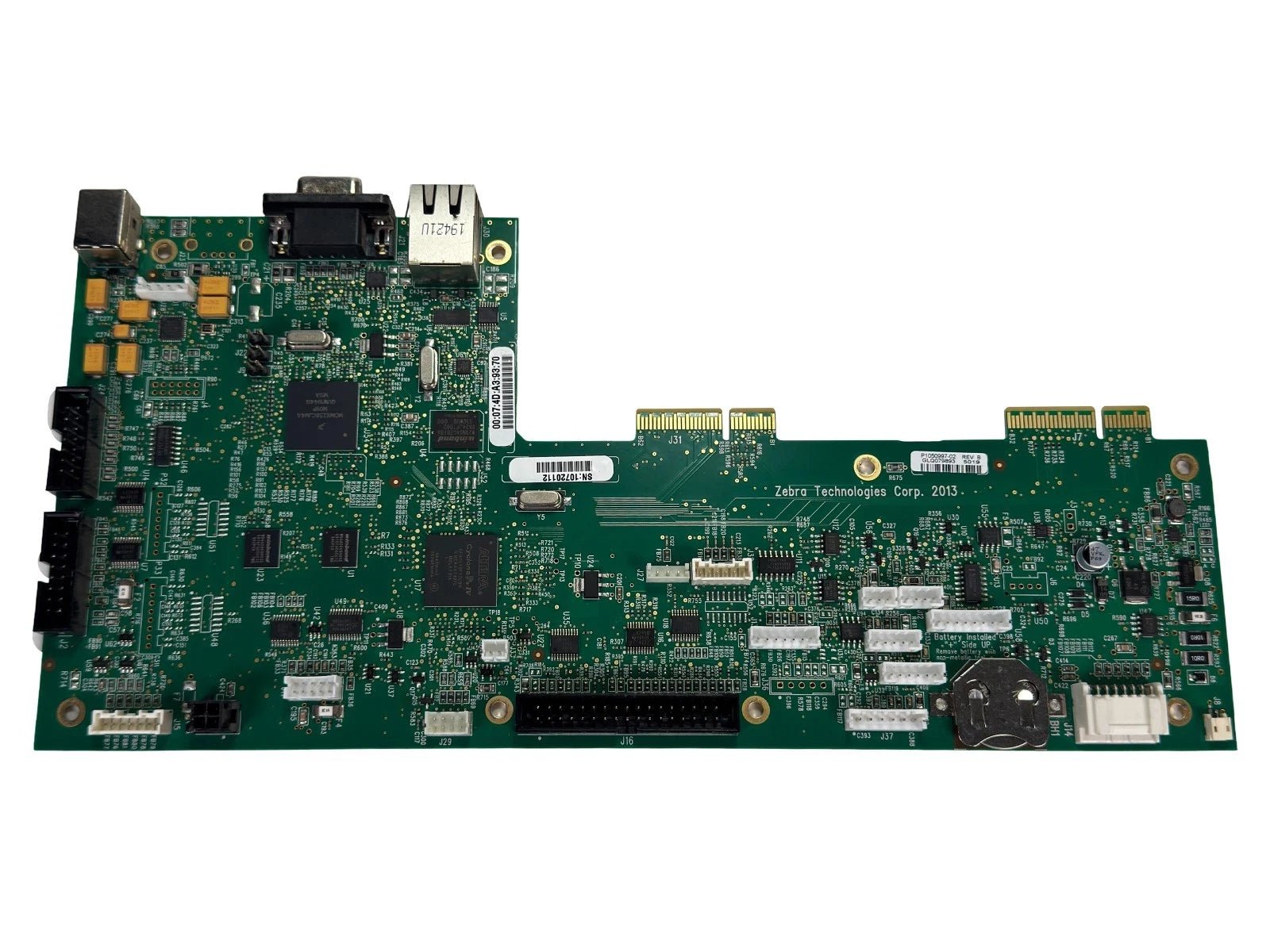 Zebra P1050997 - 02 Rev.B Main Logic Board + Overnight Shipment for Spencer