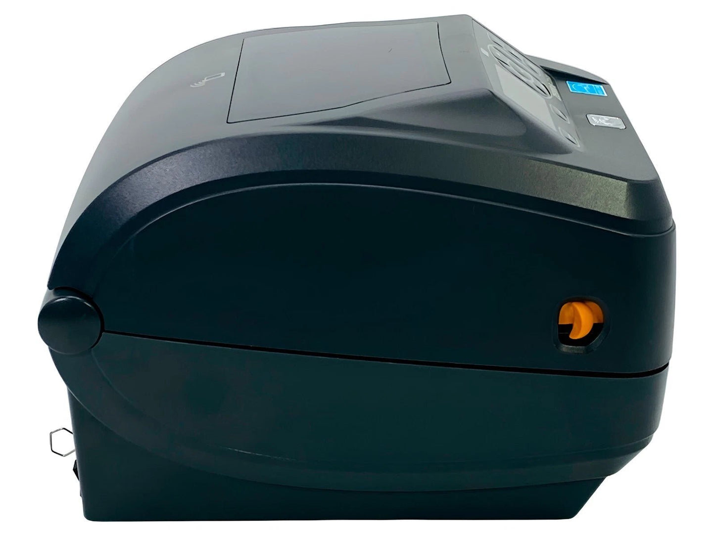 Compact label printer left side profile