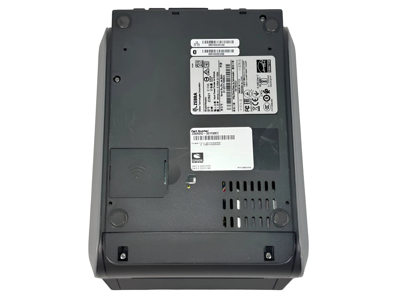 Zebra ZD621 ZD6A042 - 301F00EZ Thermal Transfer Label Printer – USB LAN Bluetooth