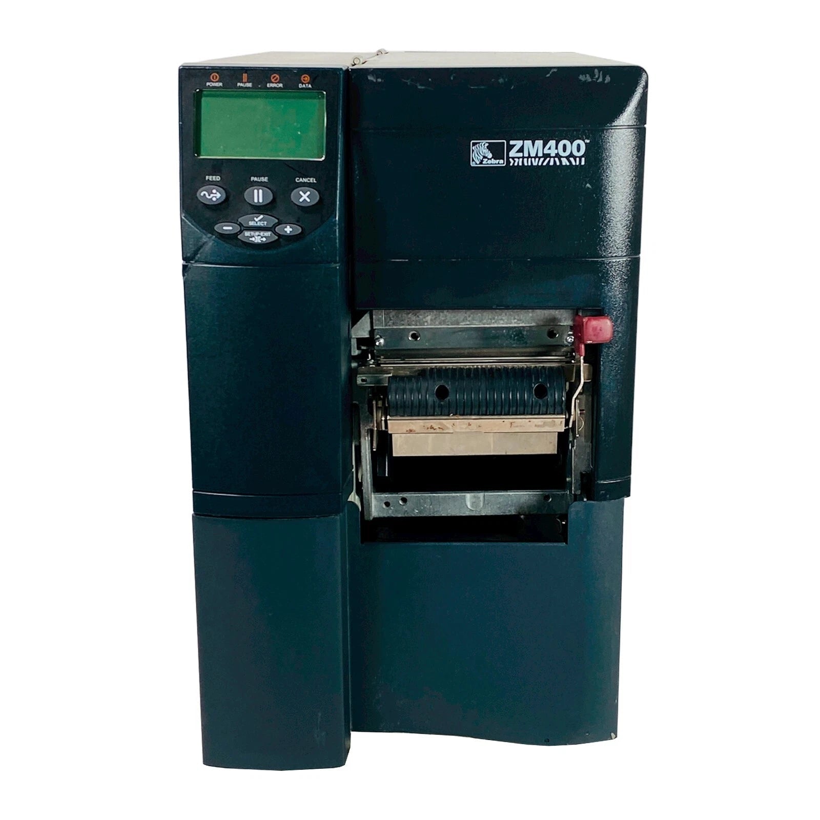Zebra ZM400 300DPI Thermal Transfer Label Printer | Peeler Rewinder USB Serial