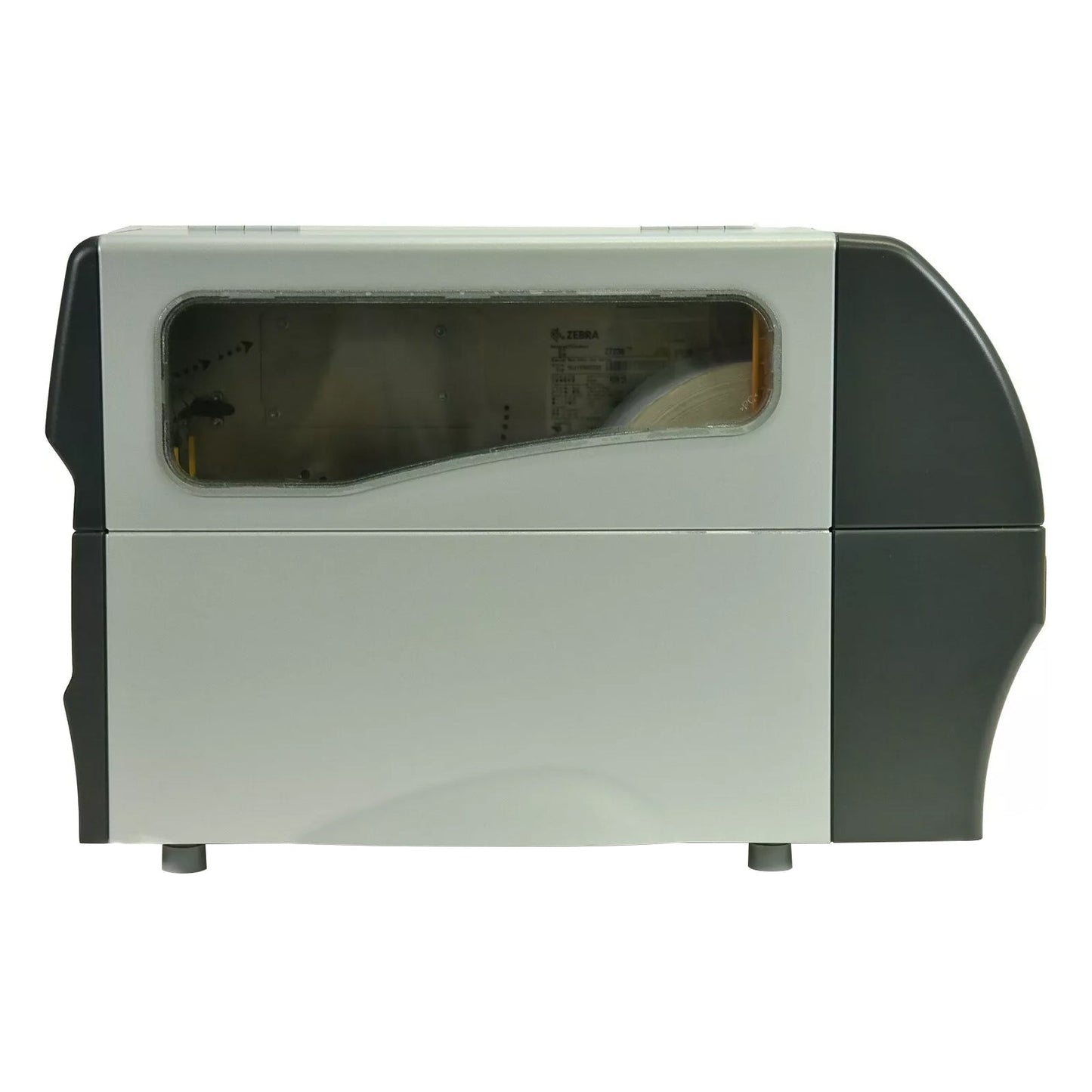 Zebra ZT230 printer left side view with media window