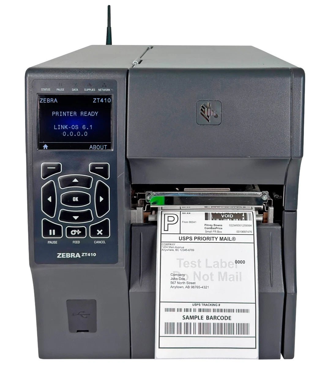 Zebra ZT410 Industrial Thermal Transfer Label Printer WiFi Bluetooth LAN USB
