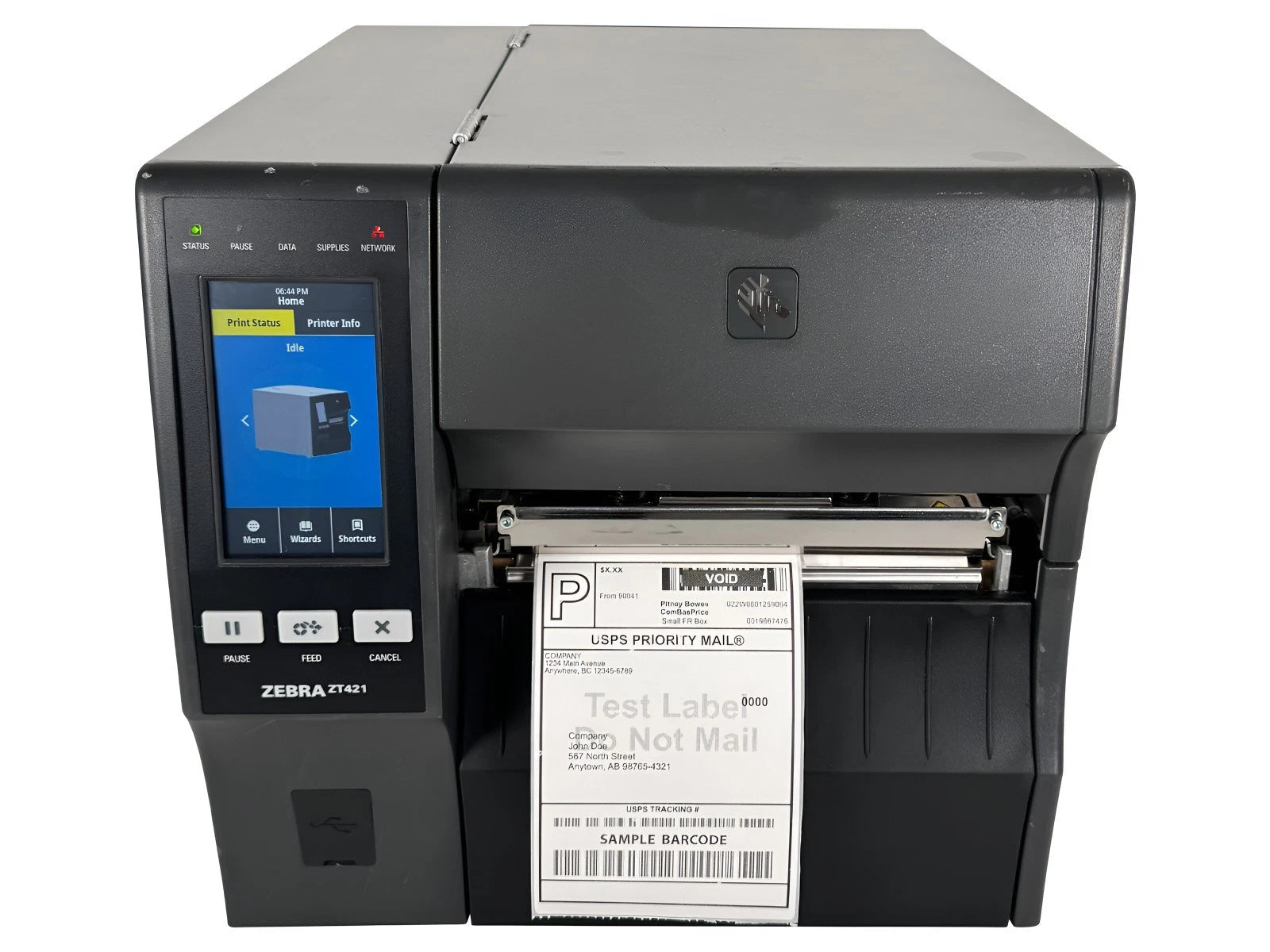 Zebra ZT421 200DPI Thermal Transfer Label Printer LAN USB Bluetooth