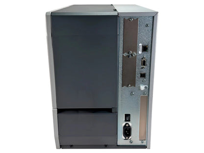 Zebra ZT610 industrial printer rear panel view