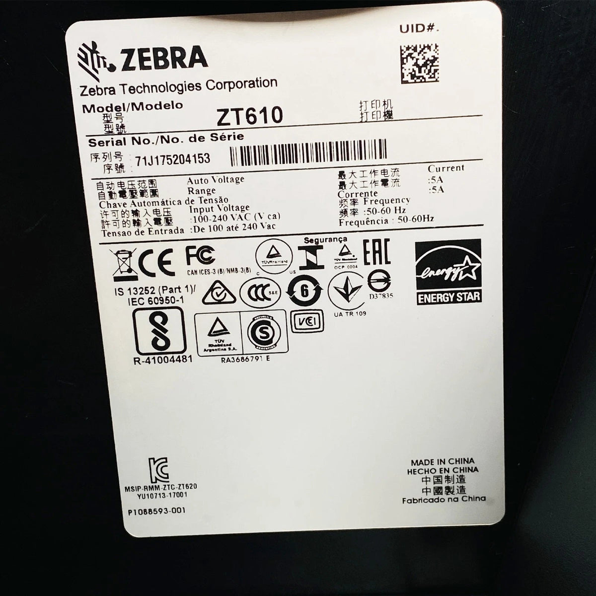 Zebra ZT610 Industrial Thermal Transfer Label Printer | Rewinder – TeKswamp