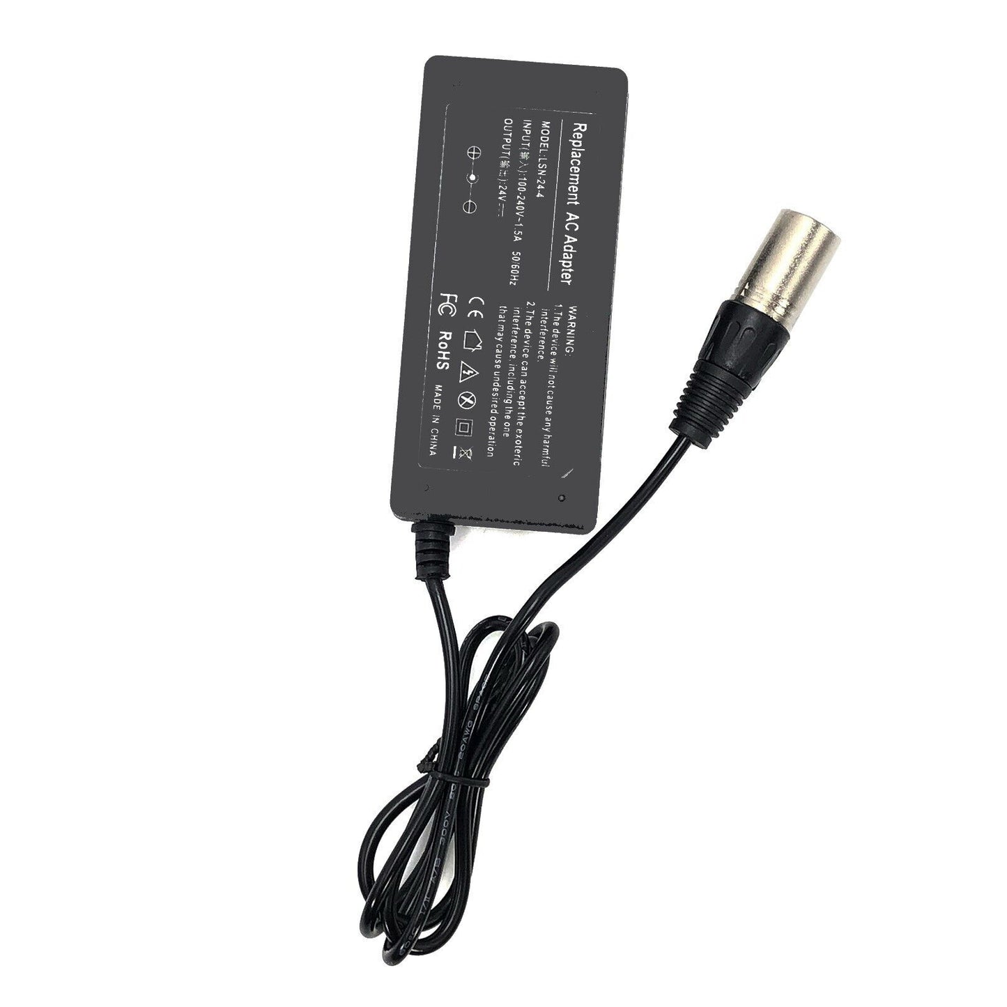 New 24V 4A 96W AC DC Adapter Battery Charger for Mongoose Z350 w/Power Cord