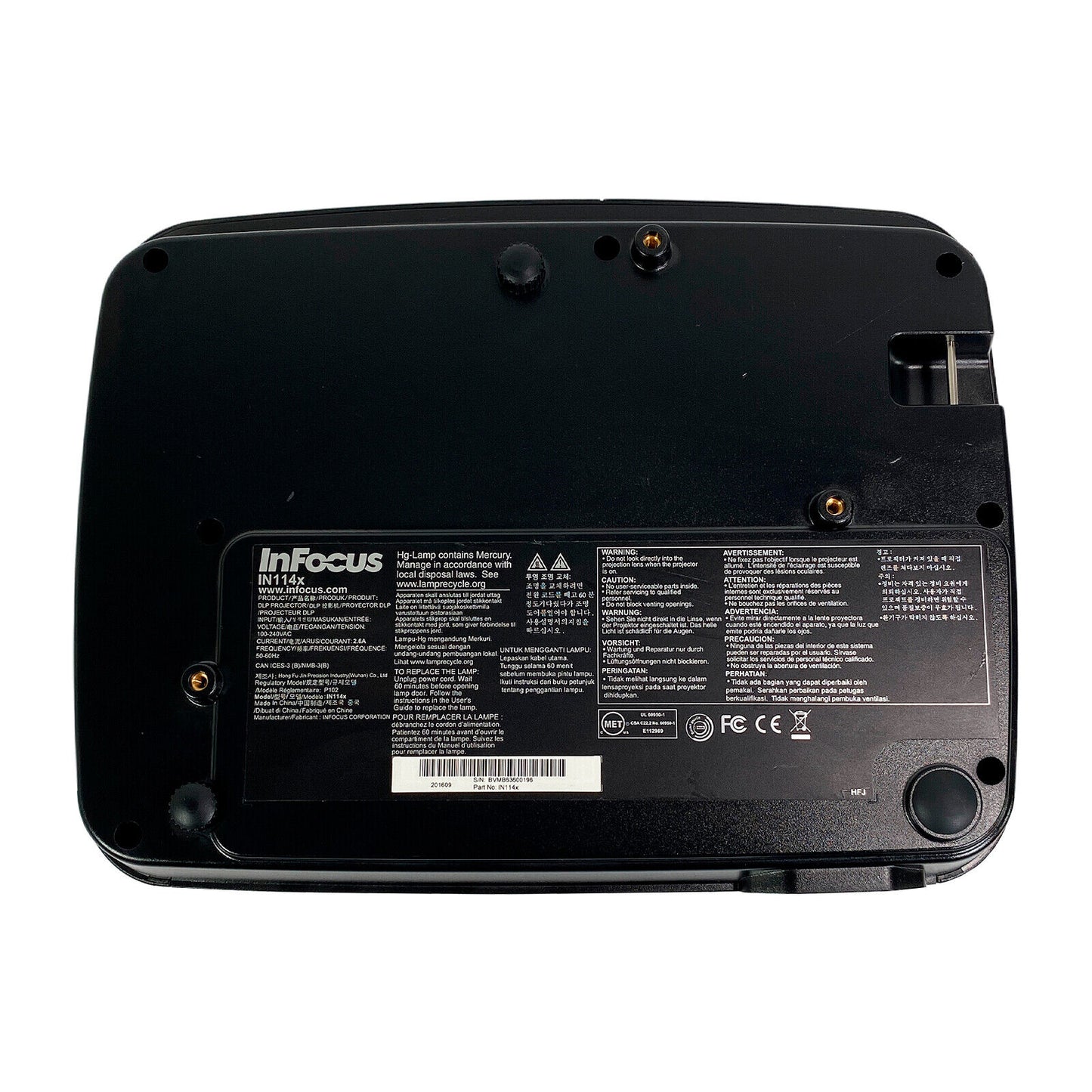 InFocus IN114x - DLP Projector, 3200 ANSI, PC 3D Ready, Full HD, HDMI, USB, VGA