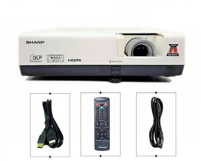 Sharp PG-D3050W DLP Projector 3000 ANSI HD 3D HDMI 1080i w/bundle