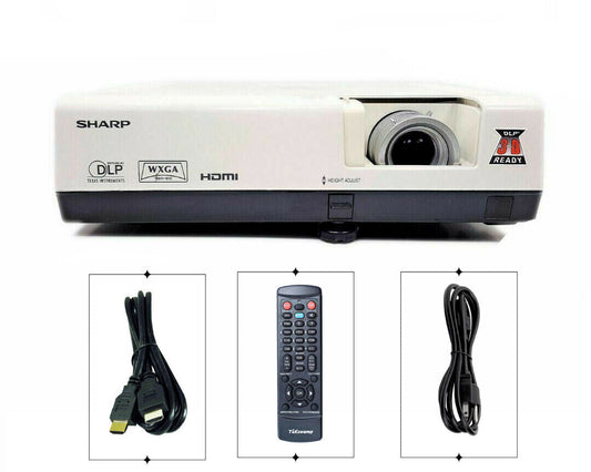 Sharp PG-D3050W DLP Projector 3000 ANSI HD 3D HDMI 1080i w/bundle