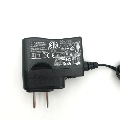 Genuine Plantronics SSA-5W 090050 AC Adapter Charger 9V 500mA P/N 83648-02 OEM
