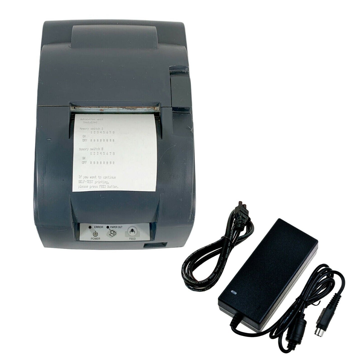 Epson TM-U220B M188B Dot Matrix Pos Kitchen Receipt Printer Ethernet with AC Adapter