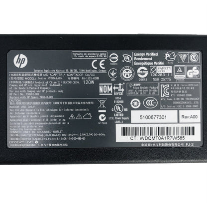 Original HP 120W AC Adapter 19.5V 6.15A Straight 7.4*5.0 mm for Desktop PC w/C