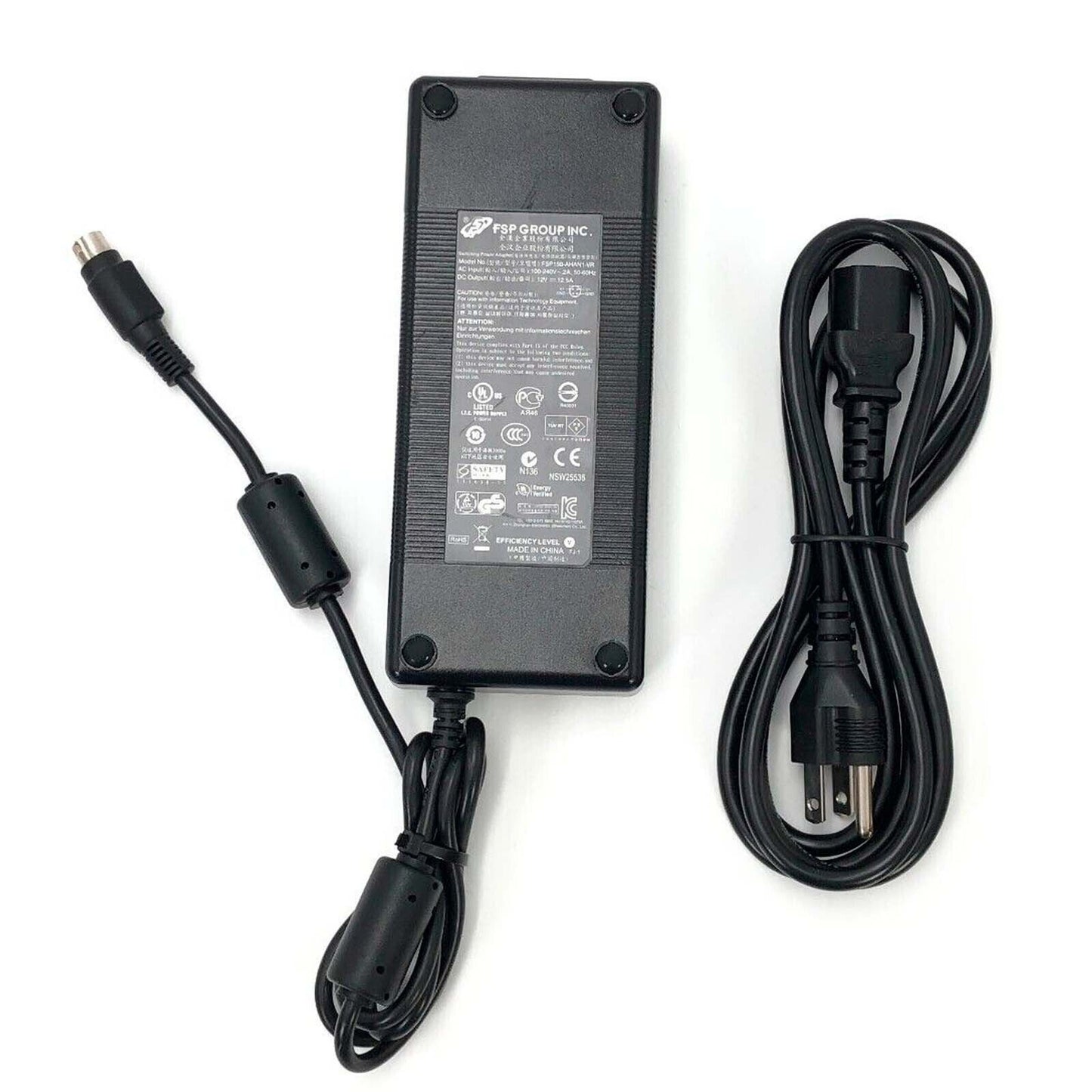 Genuine FSP FSP150-AHAN2 FSP150-AHAN1-VR AC Power Adapter 12V 12.5A 150W 4-Pin w/Cord
