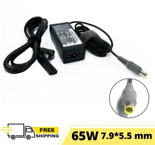 Lenovo Genuine 65W 20V 3.25A Power Supply Adapter 7.9*5.5mm pin w/cord