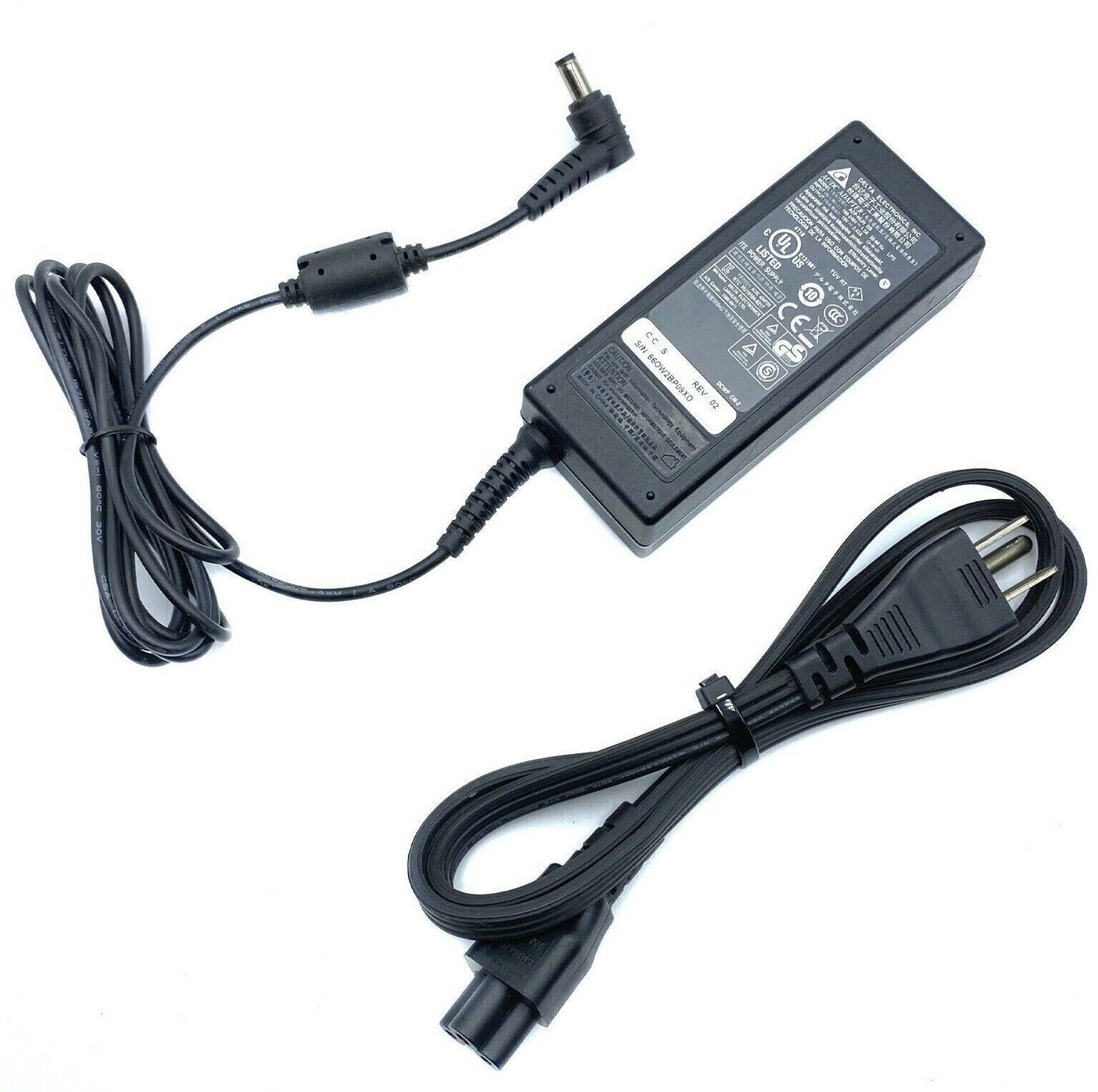 Genuine Delta ADP-65HB BB AC Adapter 19V 3.42A Power Supply 65W 5.5 mm W/Cord OEM