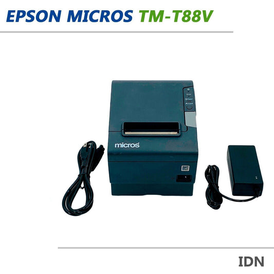 Epson Micros TM-T88V M244A Compact POS Thermal Receipt Printer IDN w/ AC Adapter