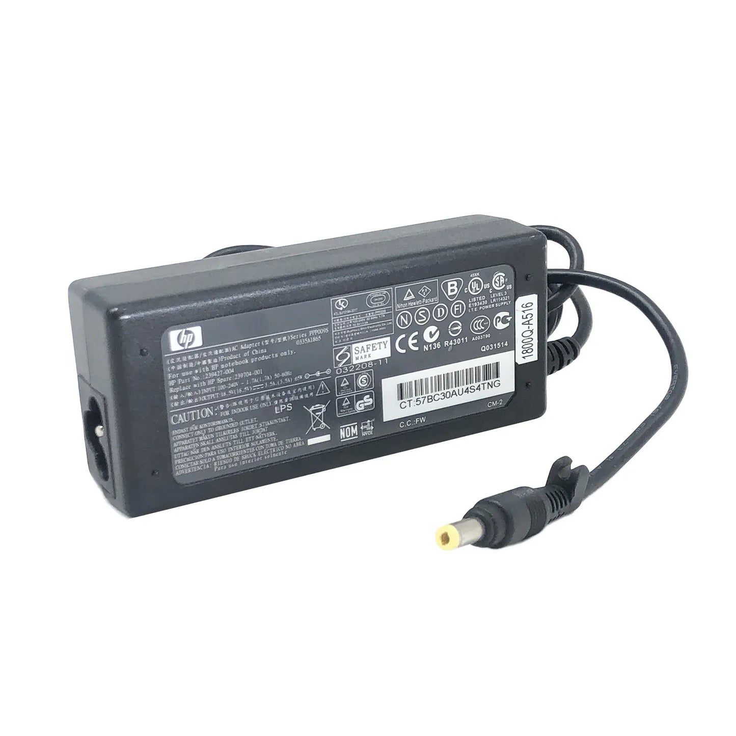 Original HP 65W 18.5V 3.5A Adapter 4.8*1.7 mm for Laptop w/cord