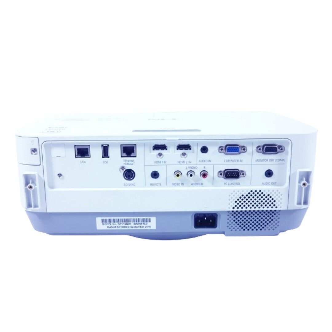 NEC P452W DLP Projector Conference Room Office WXGA 4500 Lumens ANSI Full HD HDMI w/Remote