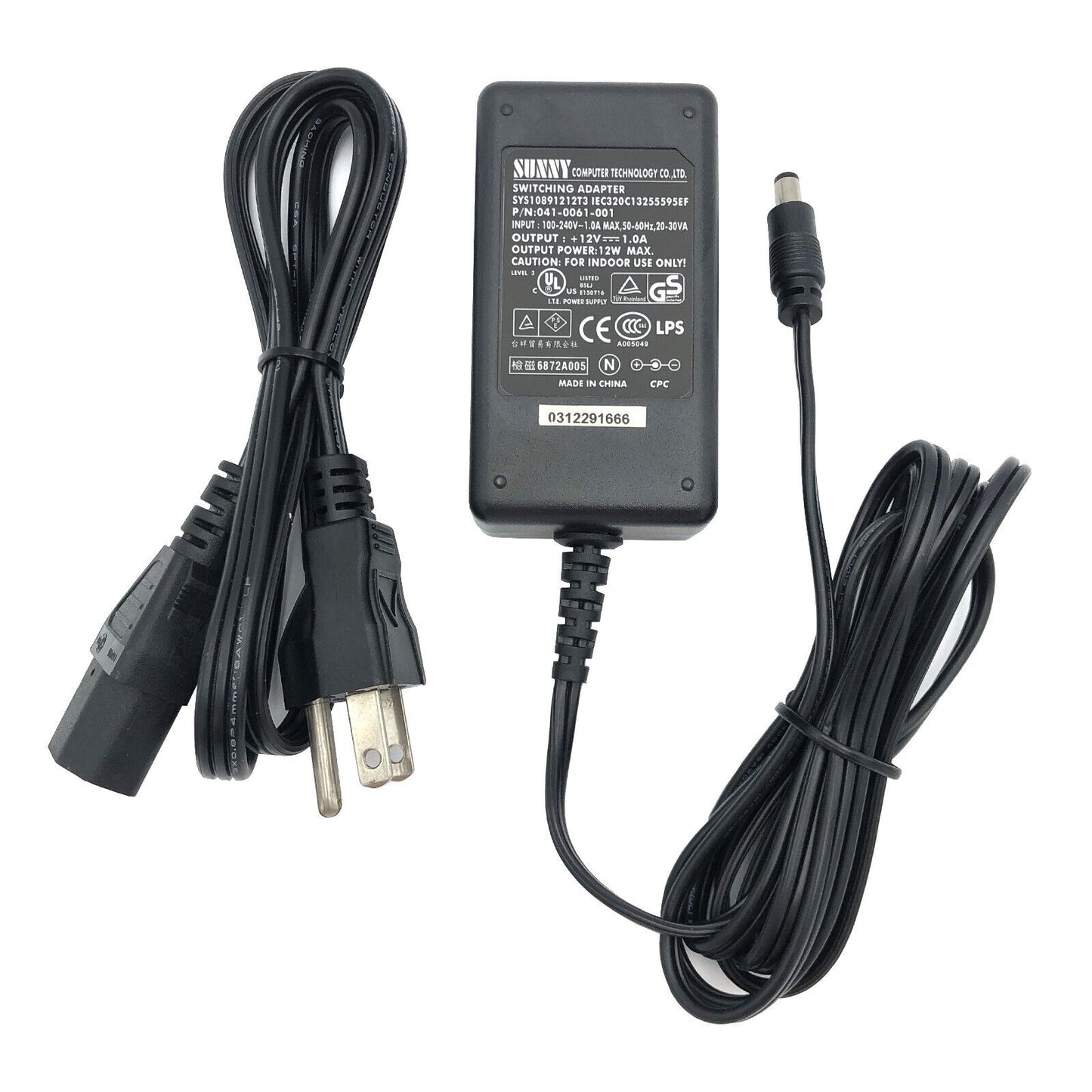 Genuine Sunny 12W AC Adapter 12V 1A Power Supply for TP-Link w/Cord