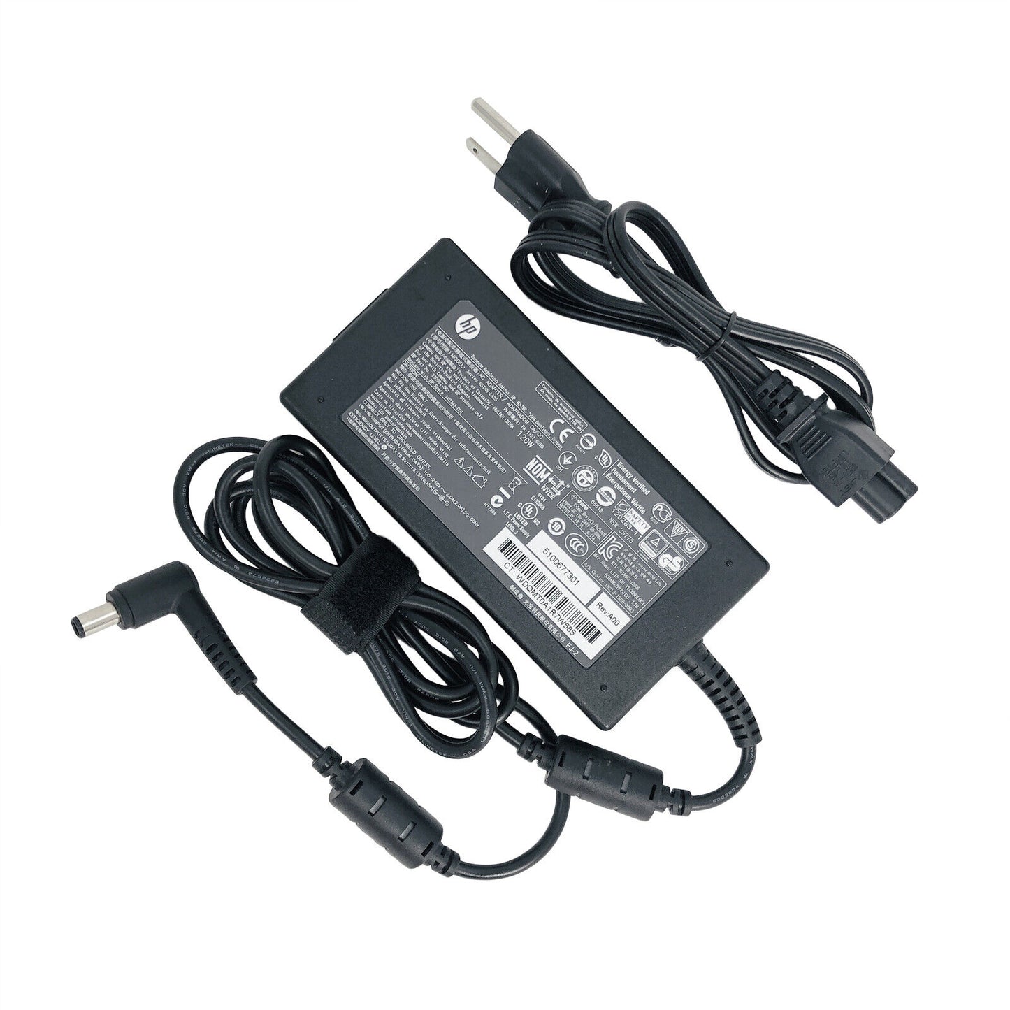 Original HP 120W AC Adapter 19.5V 6.15A Straight 7.4*5.0 mm for Desktop PC w/C